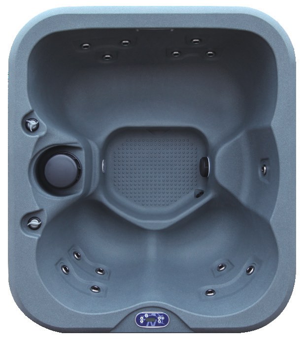 WeeSpa Lac spa jacuzzi extérieur compact 150 kg — vue latérale coque polyéthylène rotomoulé, idéal petite terrasse ou balcon