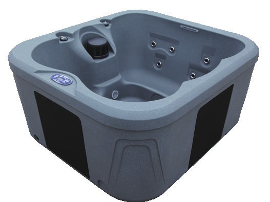 WeeSpa Boréal spa extérieur 5 places coque polyéthylène rotomoulé 140 kg — vue extérieure côté, installation jardin ou terrasse